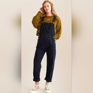 EUC Free People Ziggy Denim Women's Dark Blue Overalls